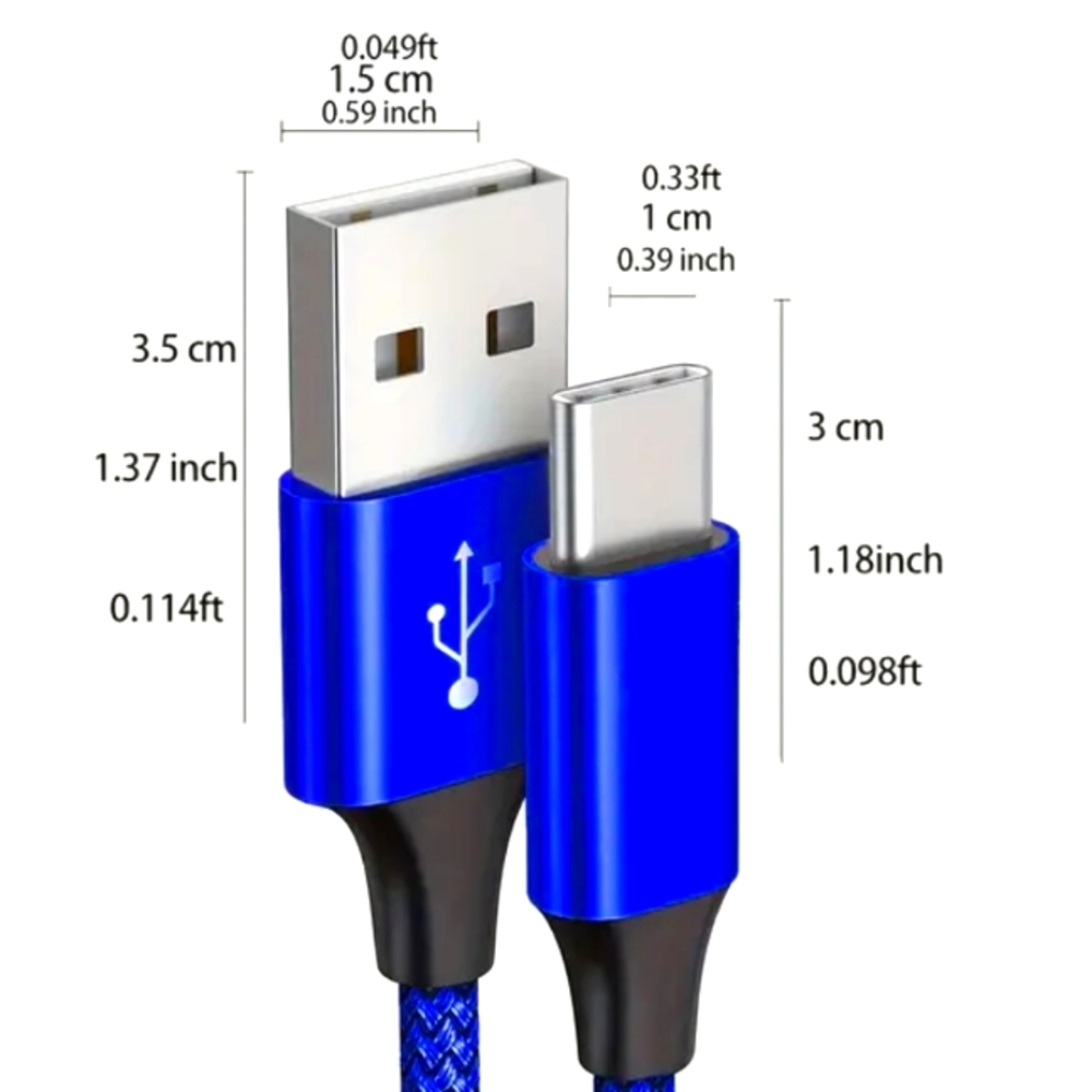 3.3ft/1m Fast Charging USB Type-C Cable 66W